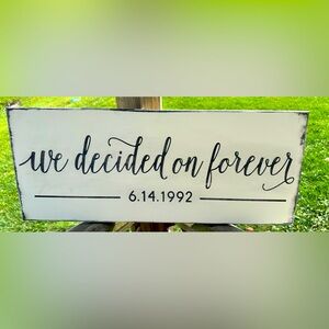 Custom Farmhouse Style Wedding Sign